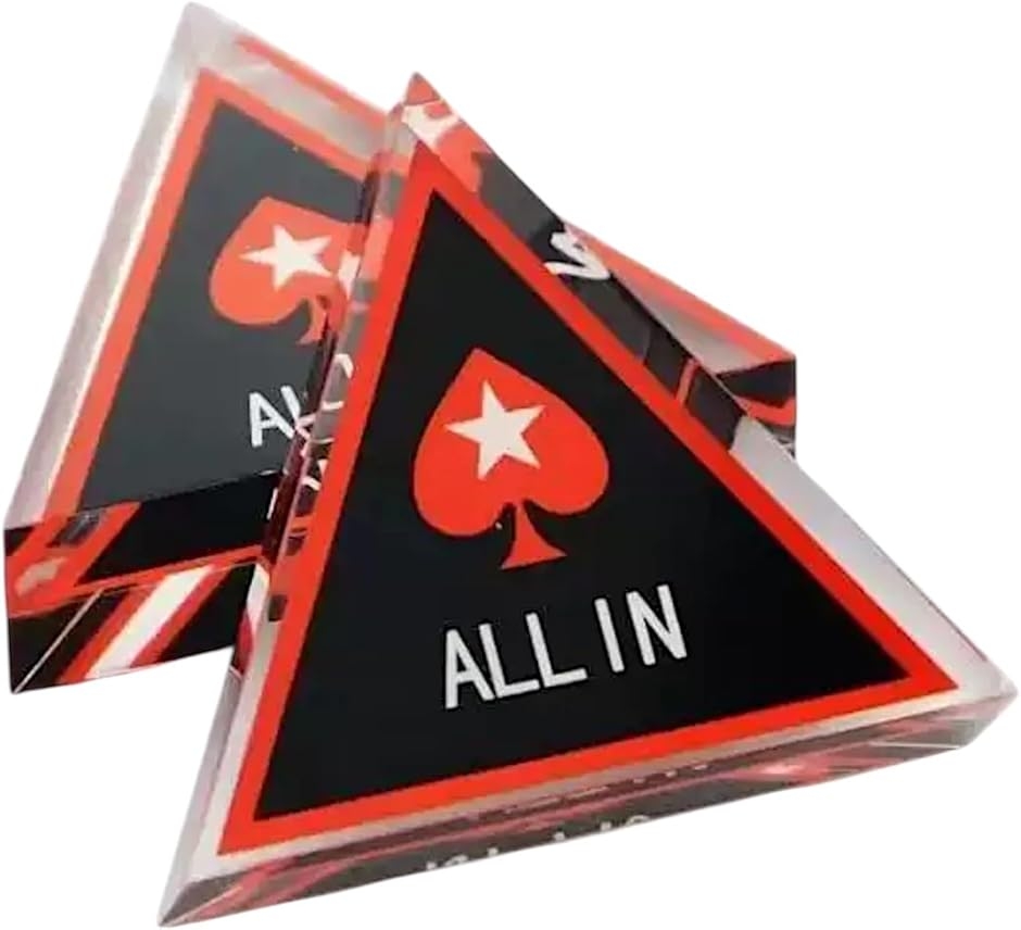 カジノ ポーカー チップ オールインマーカー ALL IN アクリル製 ゲーム 高級