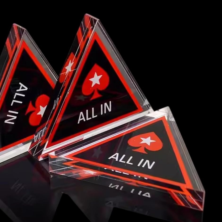 カジノ ポーカー チップ オールインマーカー ALL IN アクリル製 ゲーム カジノ ポーカー チップ オールインマーカー ALL IN アクリル製 ゲーム