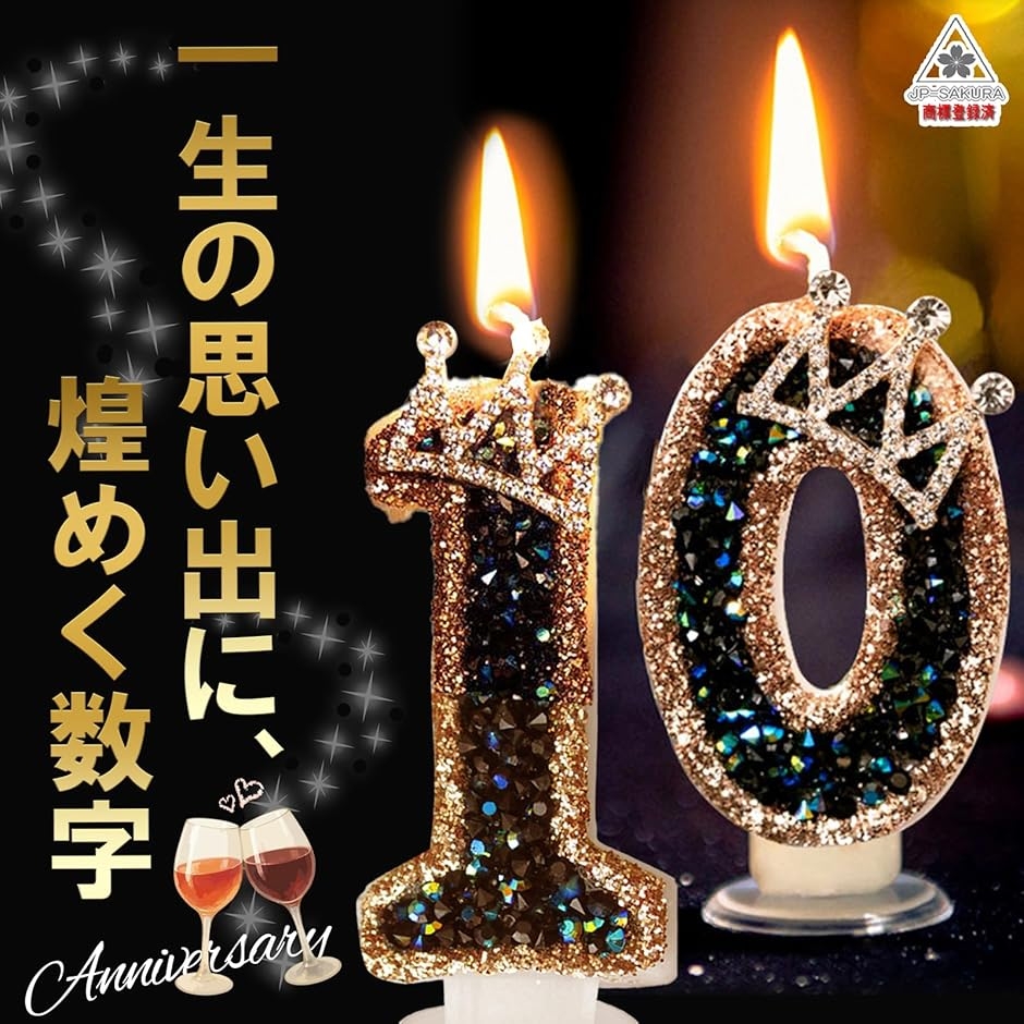 バースデー ナンバー キャンドル 誕生日 ロウソク 数字 誕生日ケーキ