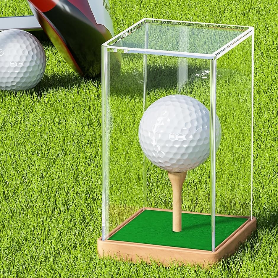 ゴルフボール ディスプレイケース アクリル 展示 防塵 保護 記念ボール