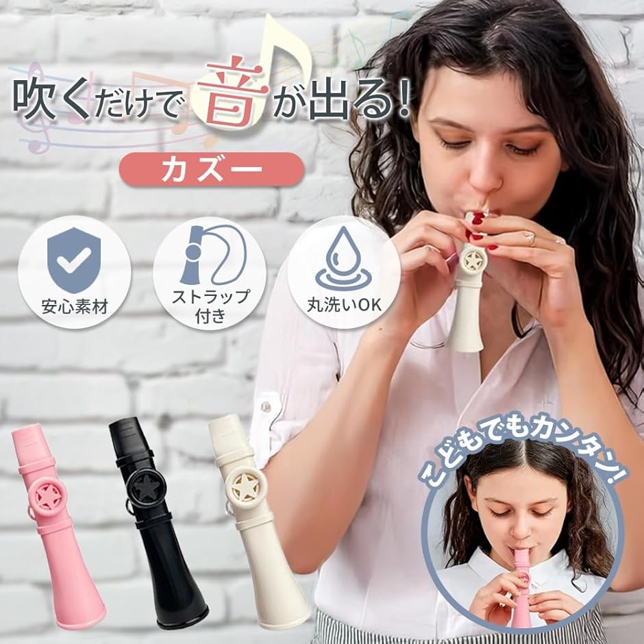 カズー 楽器 kazoo ティンホイッスル フ...の詳細画像1