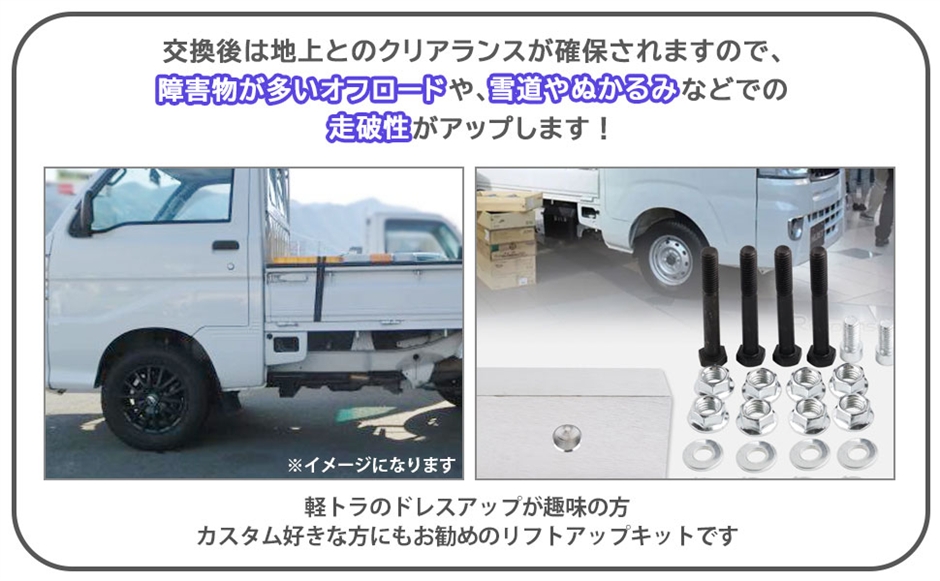 互換品】 ダイハツ 用 S200系 ハイゼット トラック 2インチ リフト