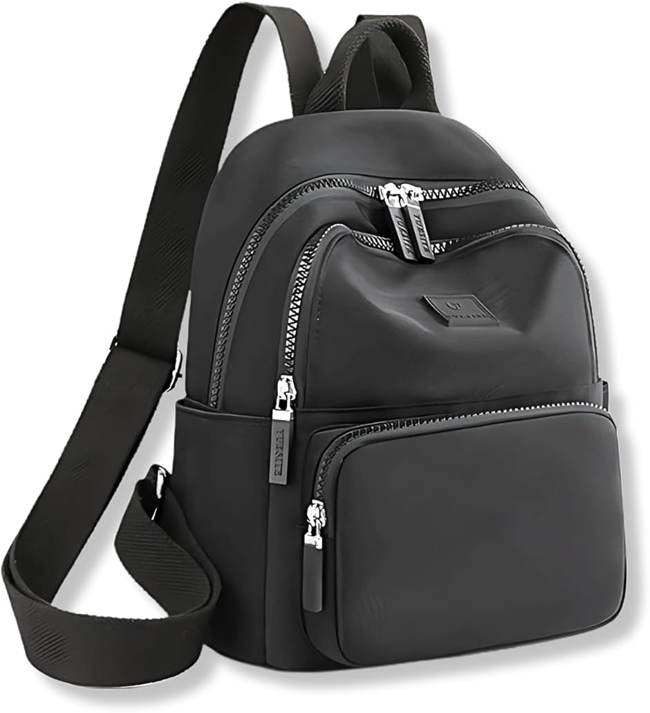 良品 ✨️ MCM ミニリュック ナイロン✕レザー 黒 シャドーロゴ 楽天