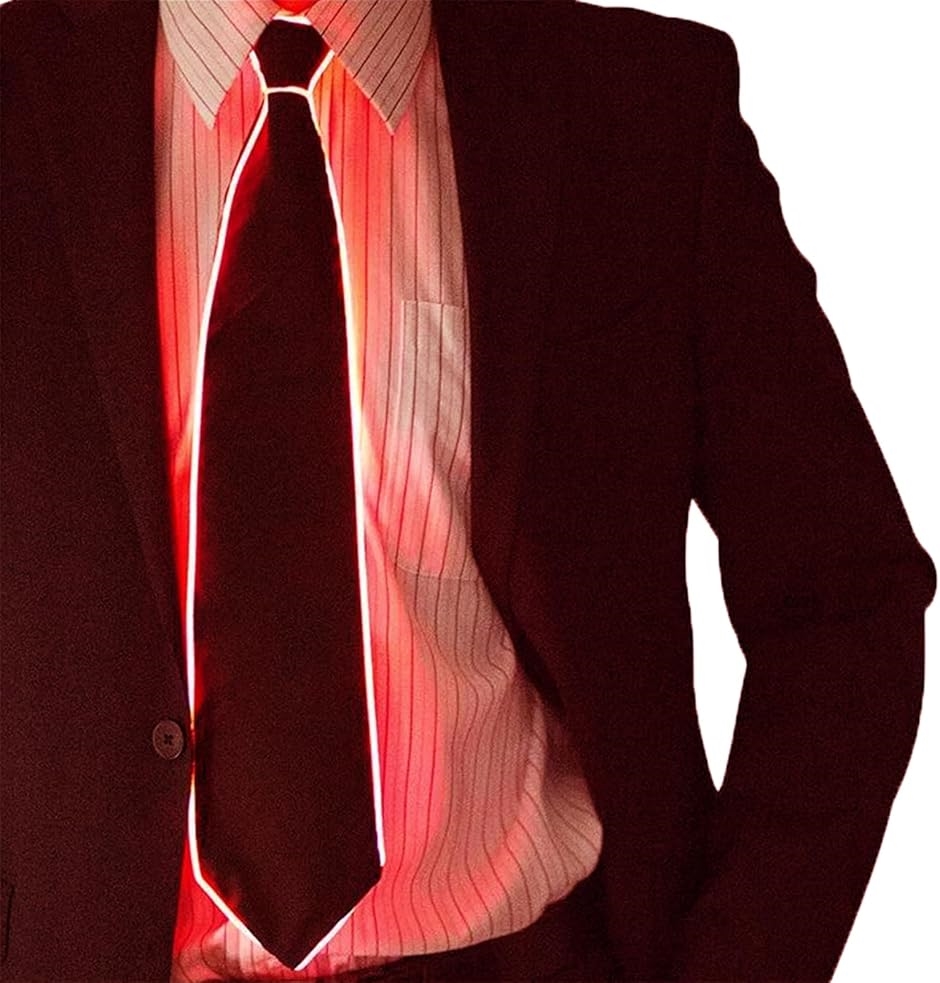Yahoo! Yahoo!ショッピング(ヤフー ショッピング)光るネクタイ 面白い パーティーグッズ LED おもしろ ユニーク（レッド）