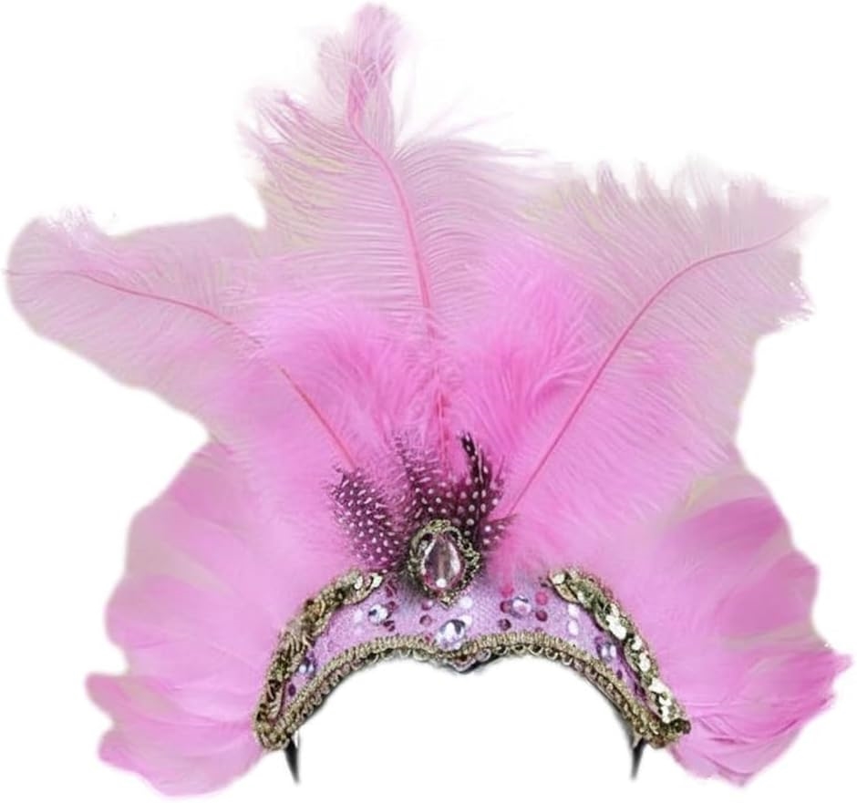 サンバ カーニバル ヘッド ドレス ヘアアクセサリー 羽根 ダンス