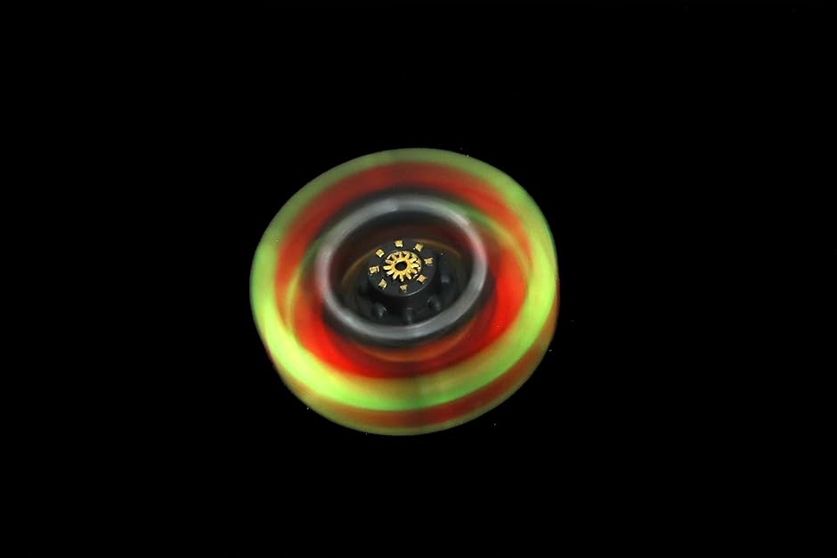 ハンドスピナー ギアスピナー 変形可能 蛍光スピナー 4個セット フィ