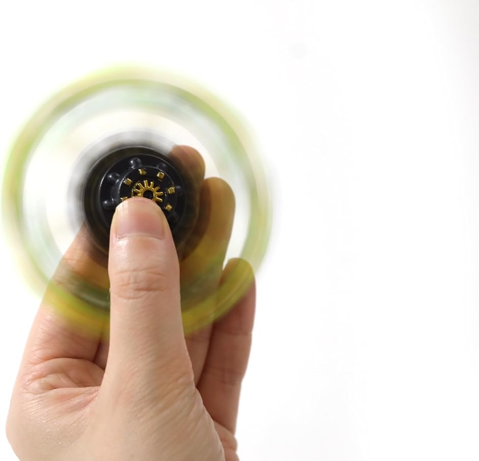 ハンドスピナー ギアスピナー 変形可能 蛍光スピナー 4個セット フィ