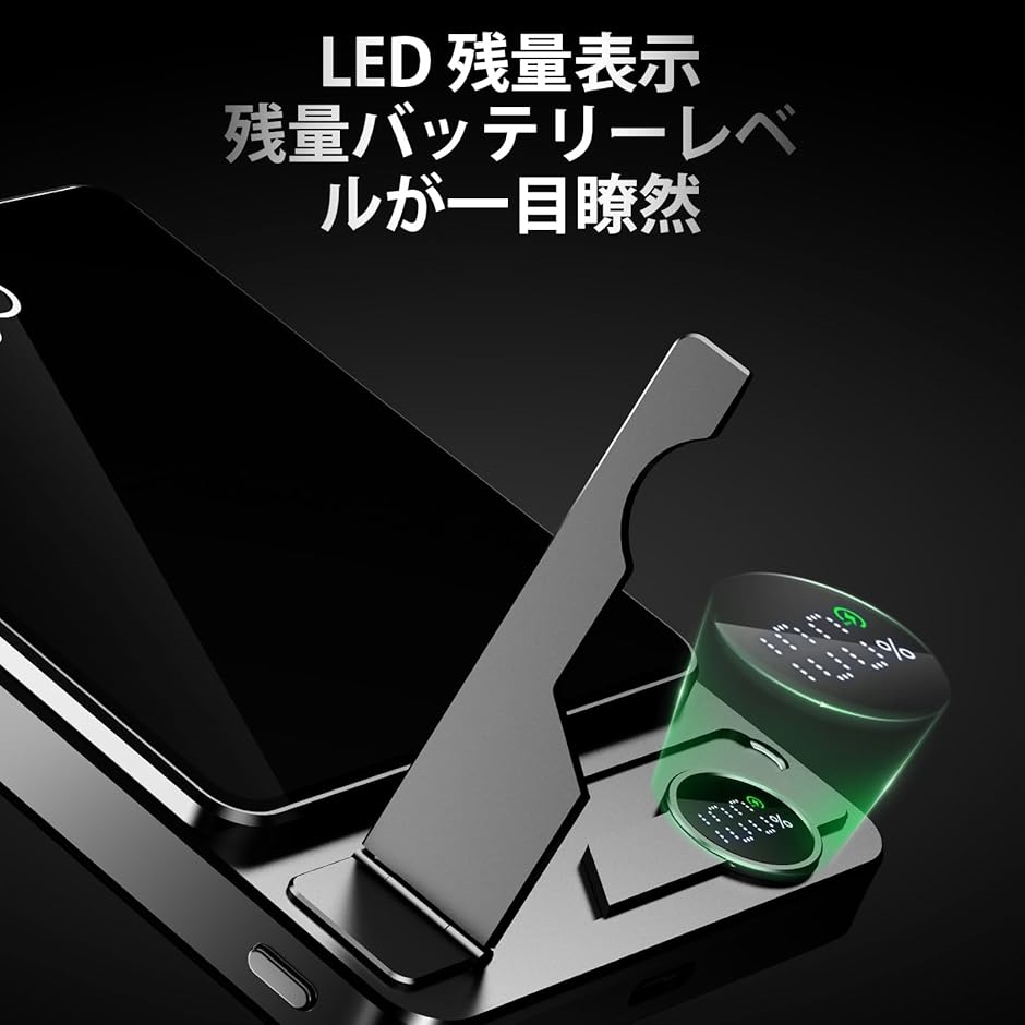 新登場 3in1 Magon モバイルバッテリー 軽量 10000mAh 1.1cm薄型