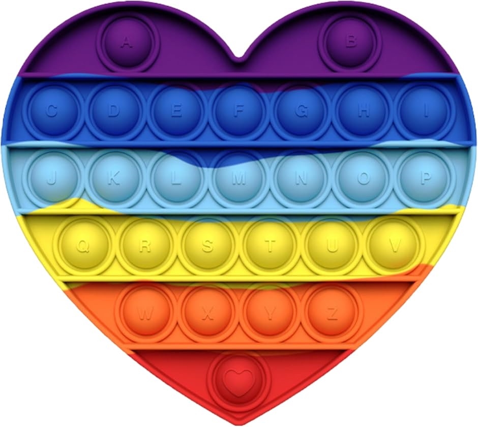 Yahoo! Yahoo!ショッピング(ヤフー ショッピング)プッシュポップバブル スクイーズ玩具 おもちゃ ゲームボード プレゼント（ハート）