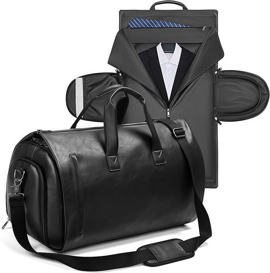 �K�[�����g�o�b�O �X�[�c�o�b�O �L�����[�I�� ���|�� �V�����_�[ �莝�� 4WAY 50L��e�� �X�[�c���[ �Ɨ��C�ܕt�� (�u���b�N)