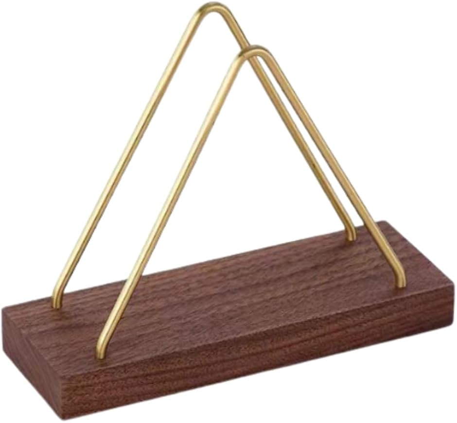 三角 メニュースタンド 卓上 ナプキン立て メニュー立て 木製 紙