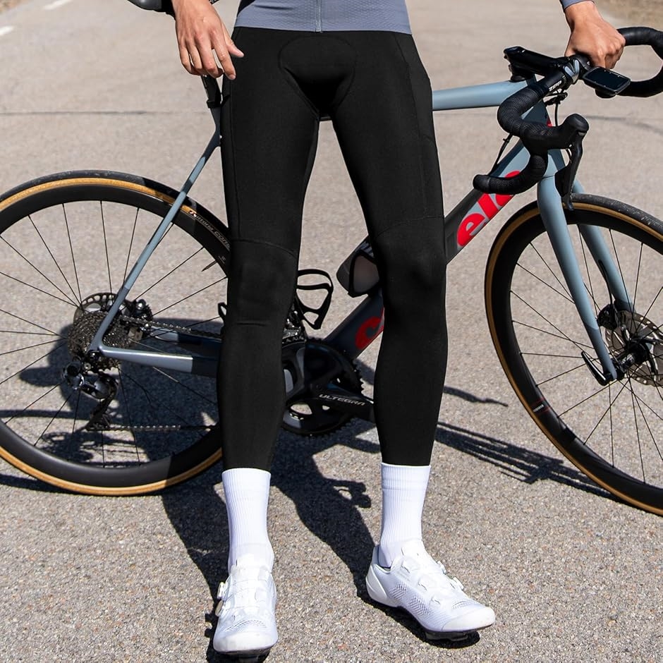 メンズ サイクルパンツ サイクルビブパンツ ロング ビブタイツ