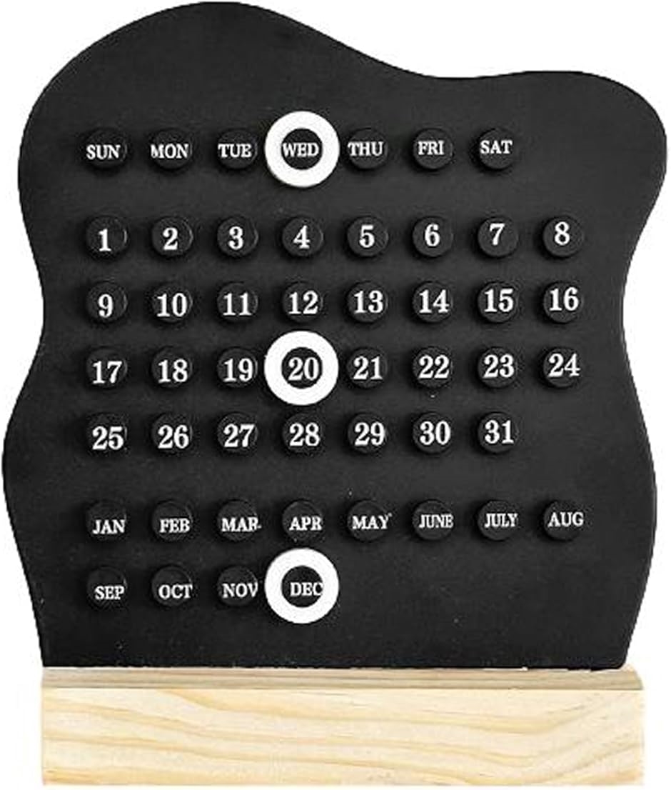 万年カレンダー 卓上 デスク シンプル 北欧 リング パーペチュアル