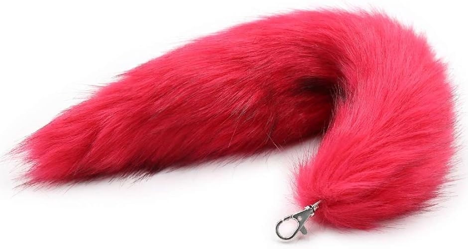 Yahoo! Yahoo!ショッピング(ヤフー ショッピング)ストラップ ファー 尻尾 しっぽ テール キーホルダー ふわふわ もこもこ 狐 仮装 イベント コスプレ アクセサリー 1個（マゼンタ）
