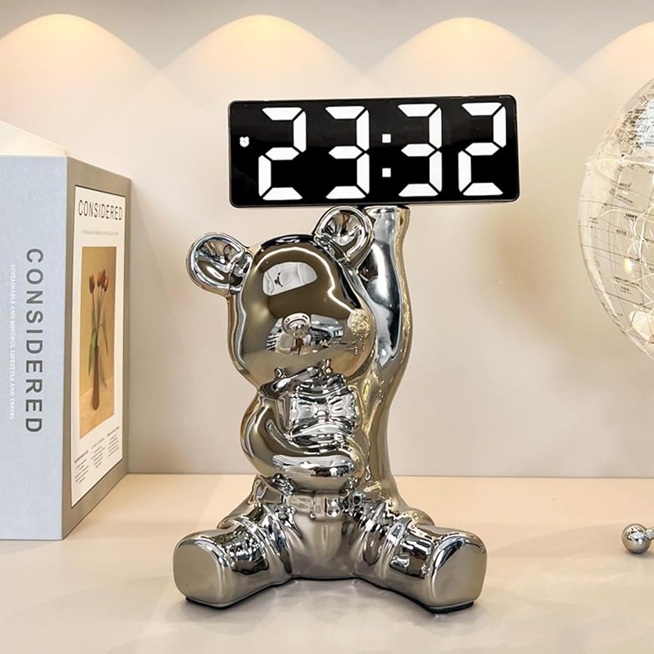 SILVER 925 デザイナーコレクション くまの置時計 シルバー 銀 SILVER