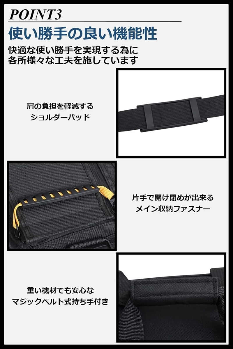 カメラバッグ ショルダー 大容量 高機能 肩掛...の詳細画像4