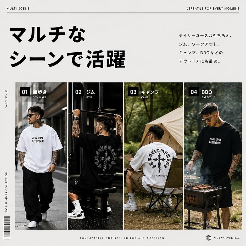 tシャツ メンズ 半袖 バックプリント 前後 大きいサイズ ジムtee 速乾