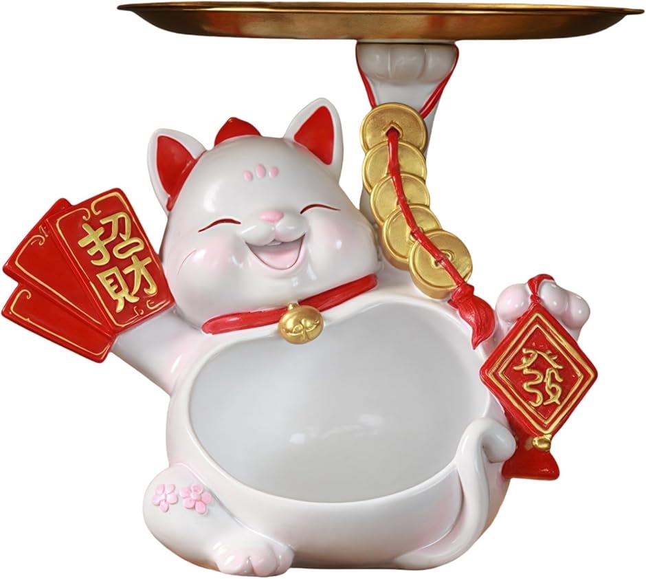 招き猫 小物置き 雑貨 玄関 鍵置き 置物 おしゃれ 小さい 玄関かざり