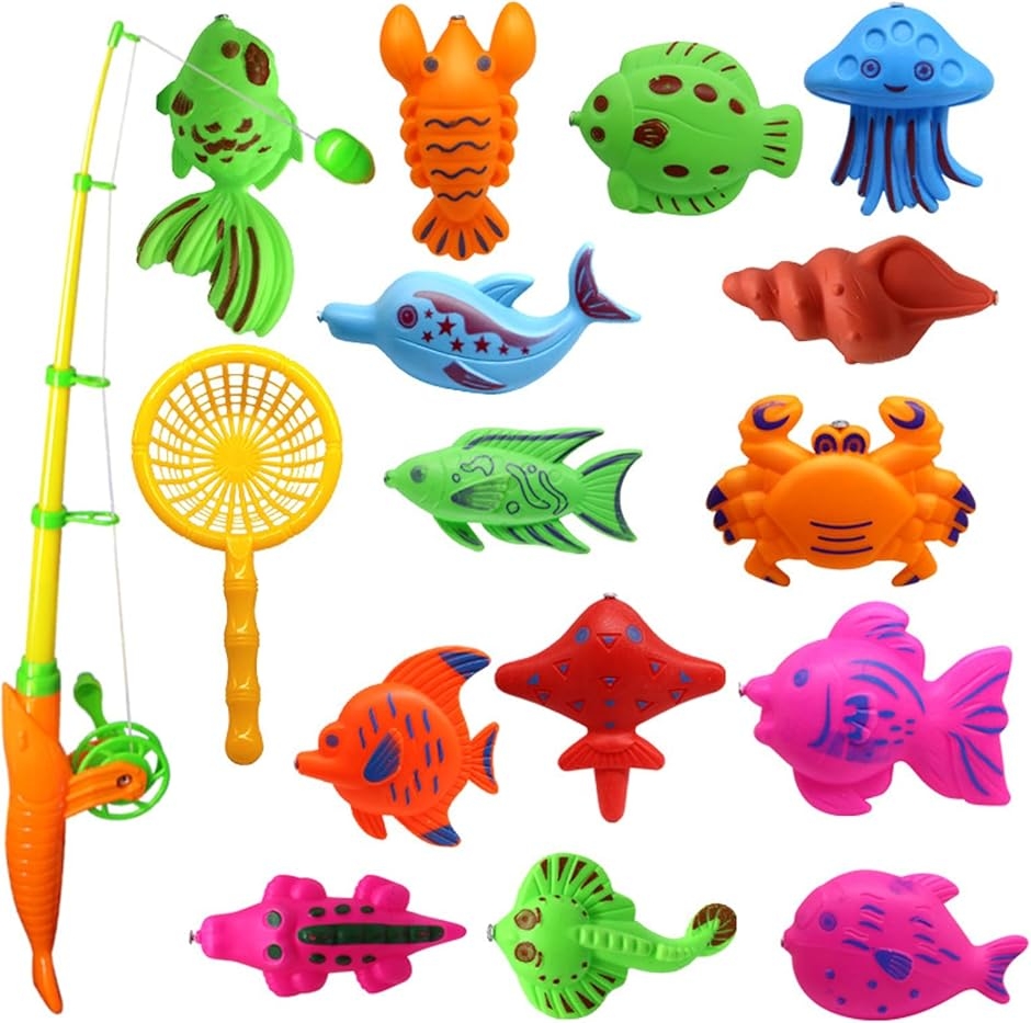 水 釣り おもちゃ ゲーム 魚釣り 玩具 男の子 女の子 15pcs 対象年齢:7歳以上