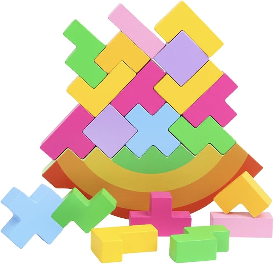 バランスゲーム 家族で遊べるゲーム みんなで遊べるおもちゃ 子供 (テトリス)
