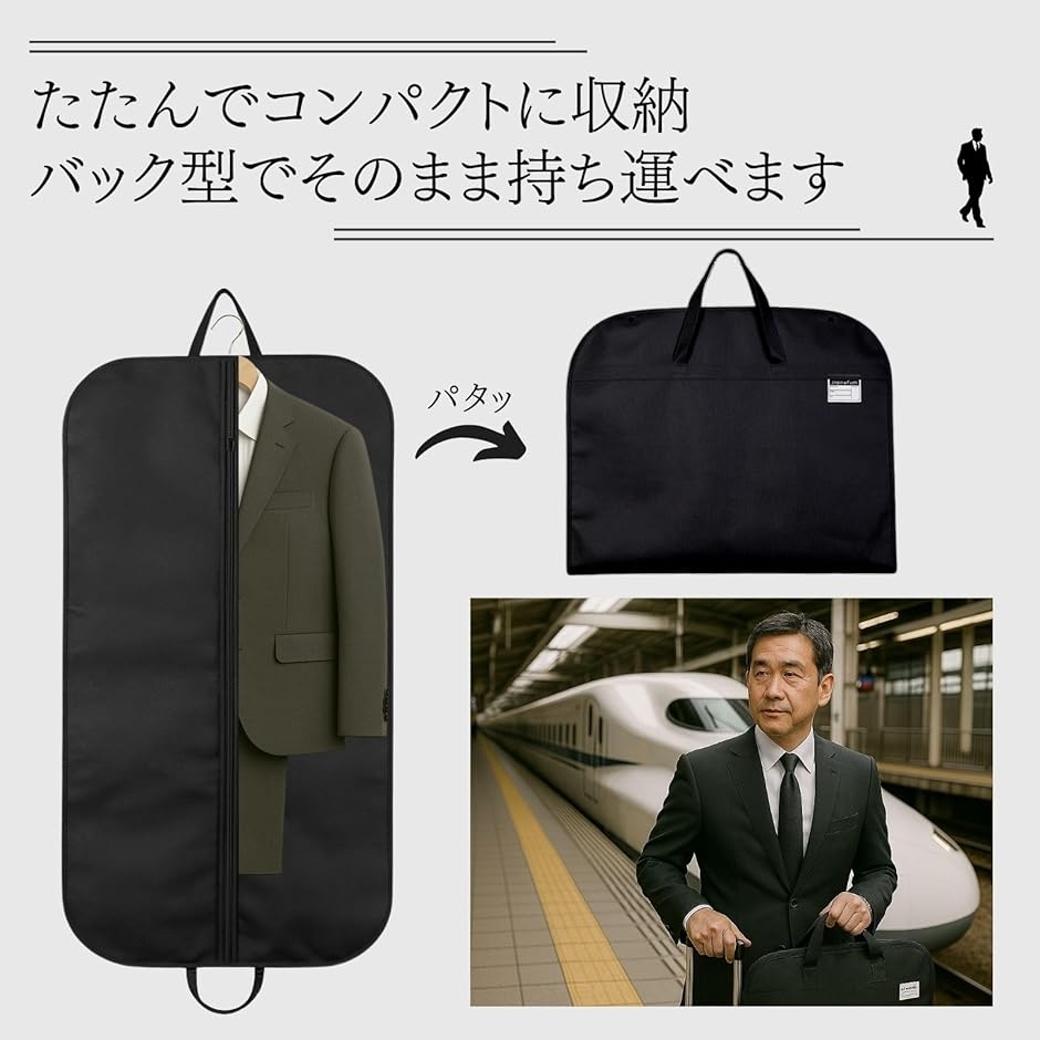 スーツカバー 持ち運び ガーメントバッグ 衣類カバー 洋服カバー 衣装