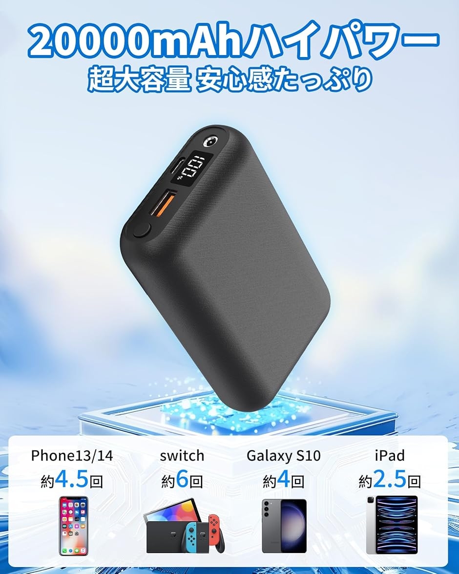 空調作業服 バッテリー 24V 超高出力 20000mAh 大容量 DC/USBデュアル