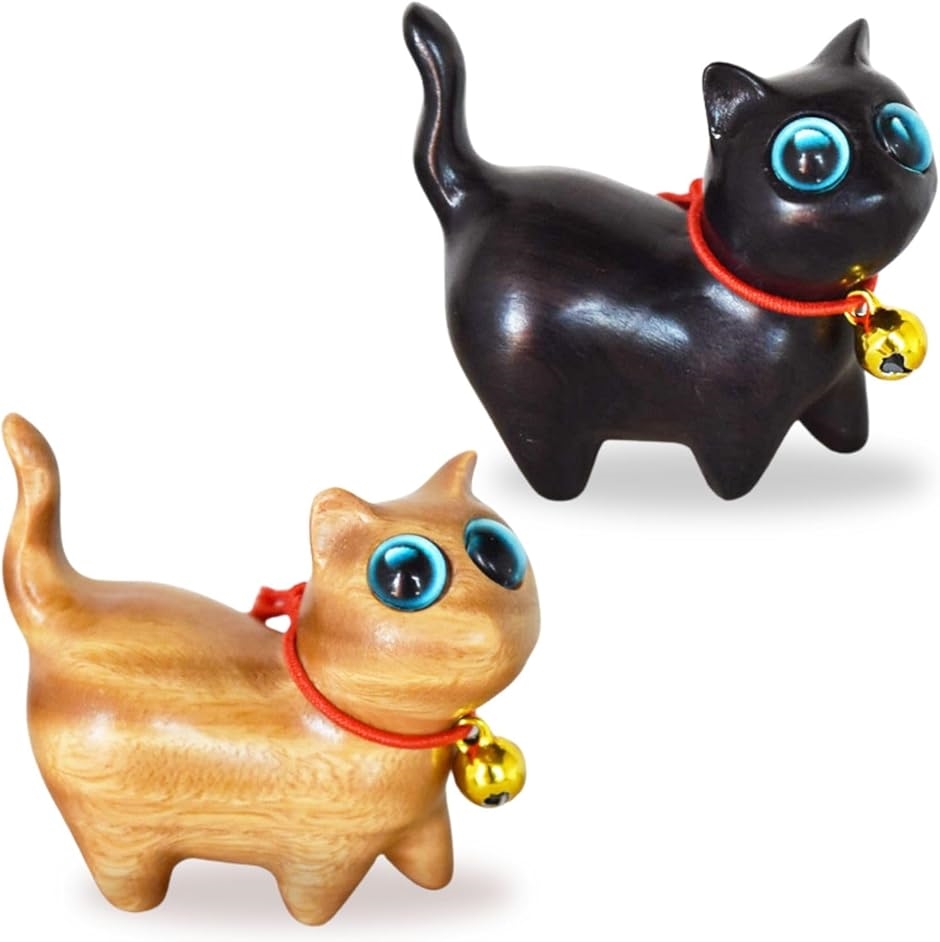 可愛い癒しネコちゃん 2個セット 猫 置物 雑貨 グッズ