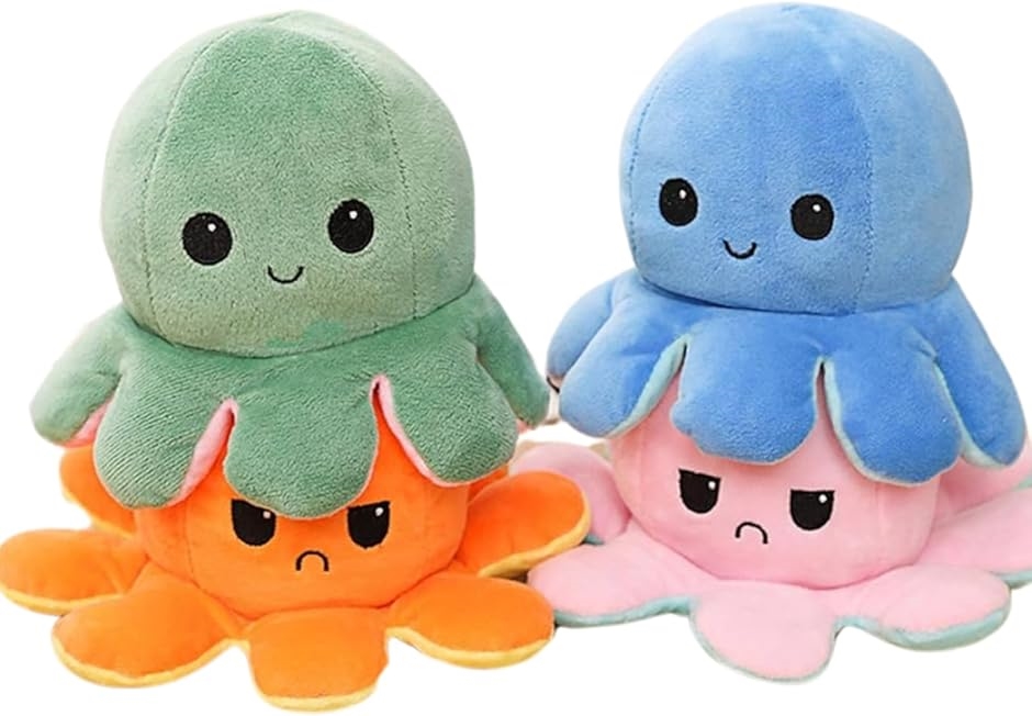 タコ ぬいぐるみ かわいい おもちゃ リバーシブル 人形 子供 彼女 友達