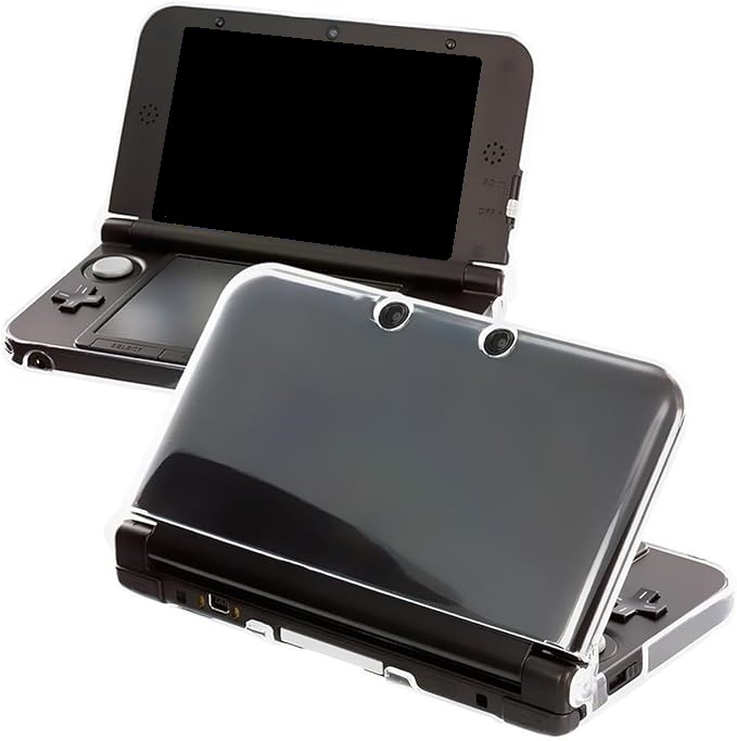 3DSLL PCカバー クリアブラック i8my1cf new ケース 保護 カバー クリア ハードケース(クリア, 3DSLL用