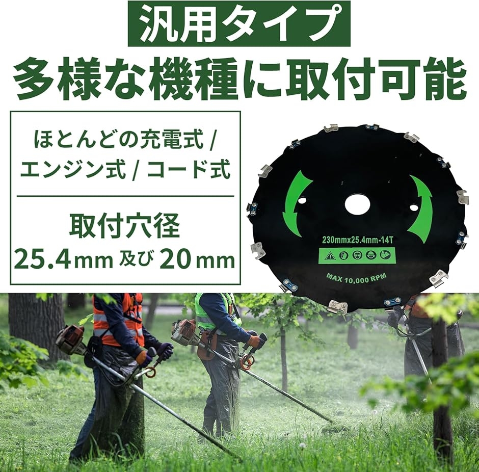 【互換品】 草刈り機 チップソー 替え刃 草刈...の詳細画像4