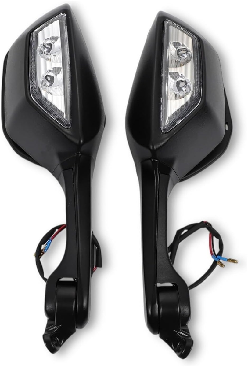 Ninja ZX-10R ZX10R H2 用 バイクミラー LEDライト付き バック