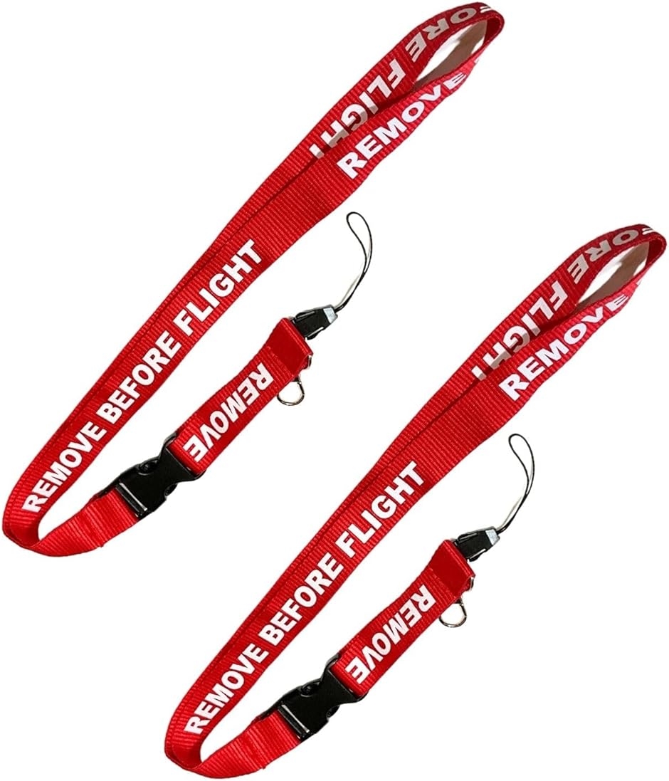 �t���C�g�^�O �g�� �l�b�N �X�g���b�v REMOVE BEFORE FLIGHT �q�� ���q�� �ČR(���b�h,  2�{)