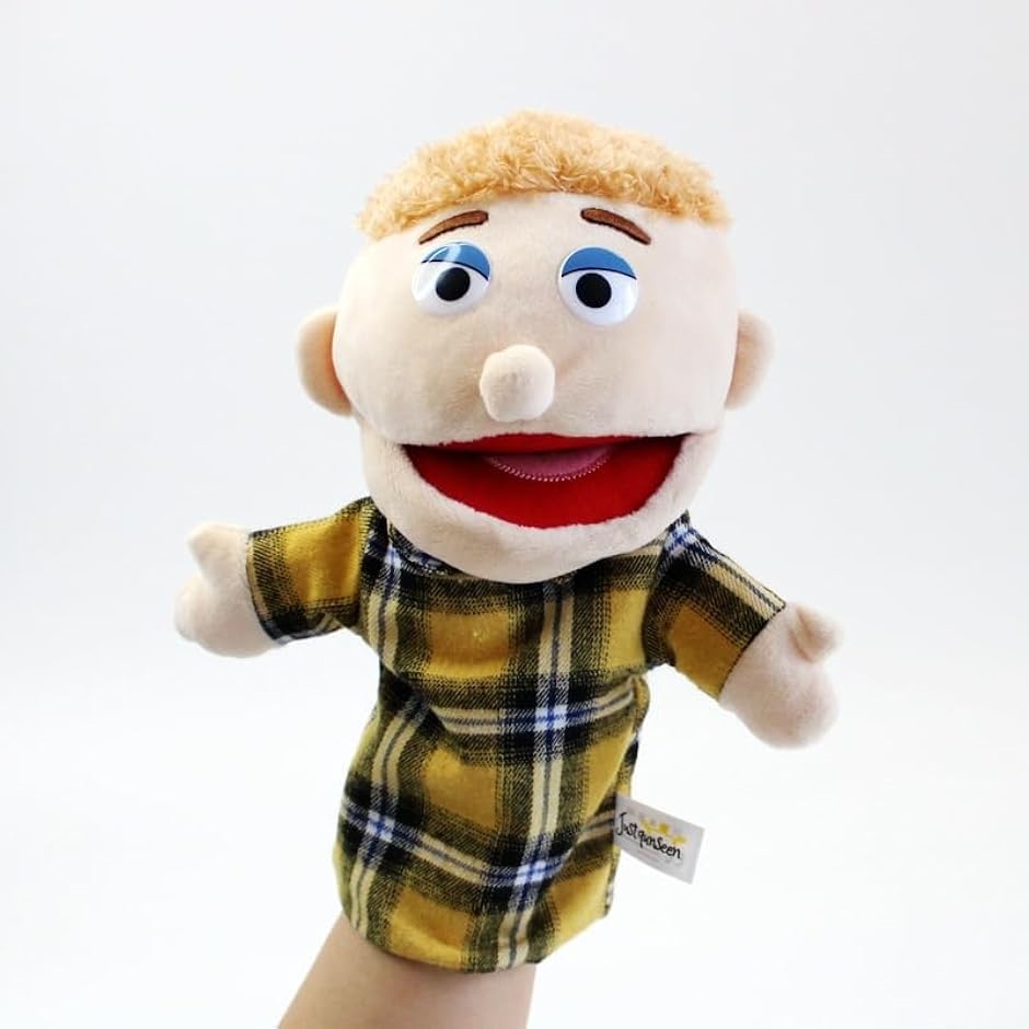 Yahoo! Yahoo!ショッピング(ヤフー ショッピング)パペット人形 口が動く 人形劇 一人遊び キャラクター おままごと 演劇 小道具 ぬいぐるみ人形 幼稚園 保育園 軽量（男の子）