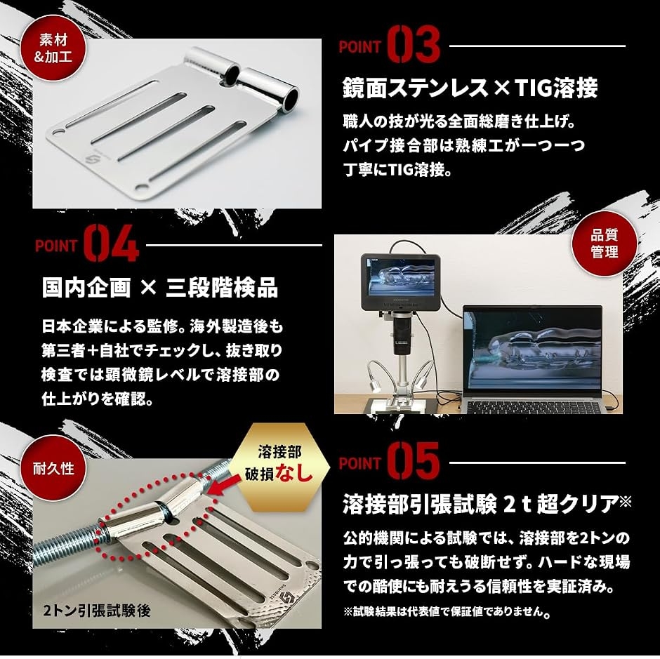 連結ベルトループプレート 腰道具カスタム用 ステンレス 鏡面仕上げ 高