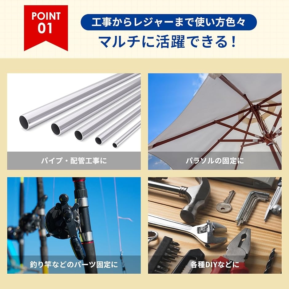 テレビのアンテナやBSアンテナなどのクランプ2個セットはいかが？ BSアンテナ 取付金具 アンテナマスト パイプ固定金具 クランプ 防犯