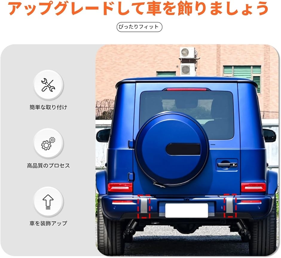 互換品】メルセデス ベンツ Gクラス 2025年に専用 リアバンパー装飾