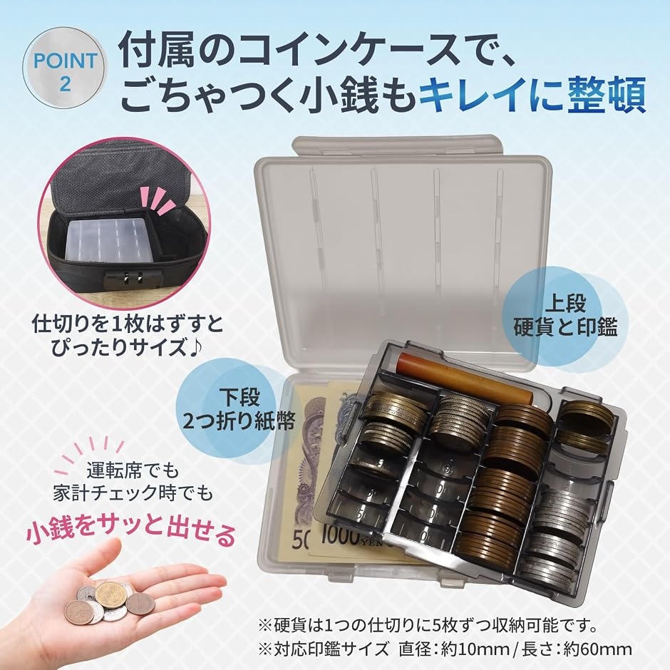 タクシー用釣り銭バック 家計管理 ポーチ 釣り...の詳細画像3