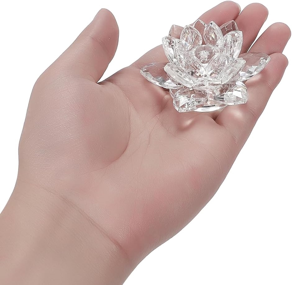 gu.te-nam.net 蓮の花 クリスタル 置物 水晶 置き型 サン
