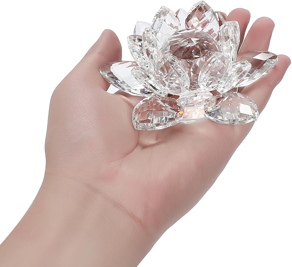 gu.te-nam.net 蓮の花 クリスタル 置物 水晶 置き型 サン