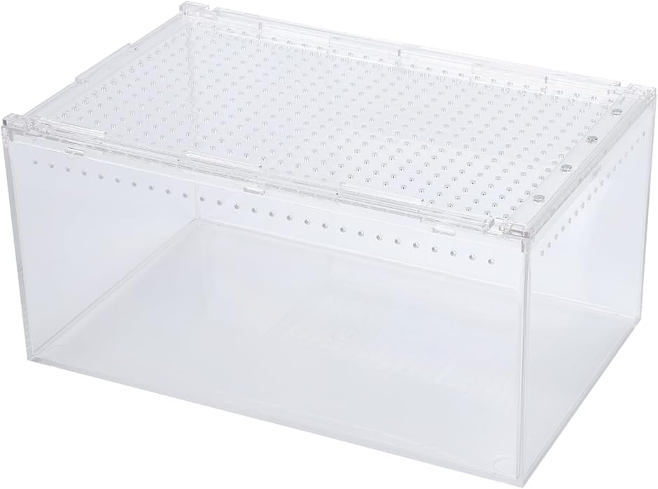 爬虫類 ケージ シェルター 飼育ケース アクリル製 トカゲ 蛇 サソリ