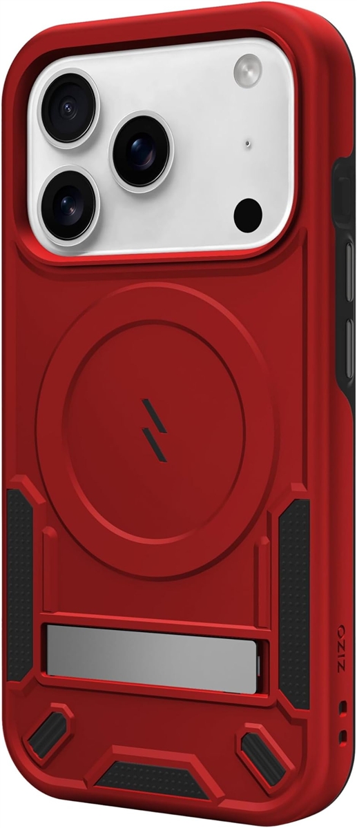 【大特価】iPhone17promax用 xyz Specialケース 総手縫 ZIZOiPhone 17 Pro Max 用 ケース 米軍MIL規格 MDM (レッド / ブラック