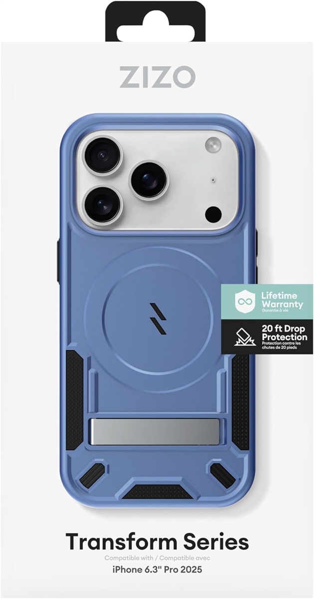 CASETiFY iPhone 17 Pro ケース マグセーフ ソフトブルー ZIZOiPhone 17 Pro 用 ケース MagSafe対応 耐衝撃 MDM (ブルー