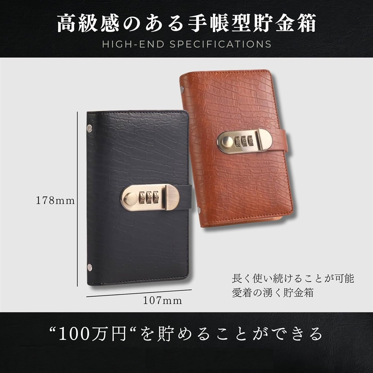 貯金箱 FP保有者監修 100万円貯金 お札ケース ファイル お金仕分け