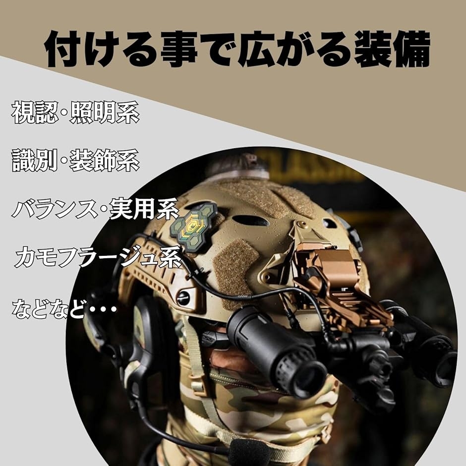 タクティカル ヘルメット ループファスナー メス シール サバゲー