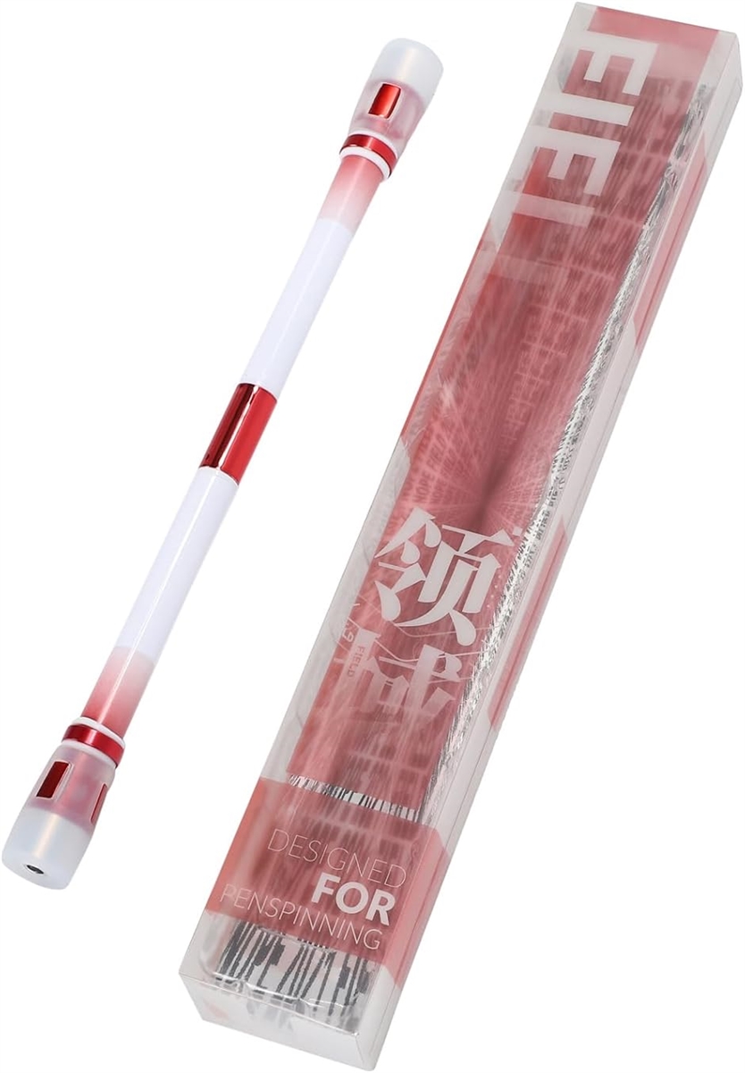 NOPE FILED ペン回し専用ペン 重さ24.5g 長さ22.3cm(白軸赤, 標準