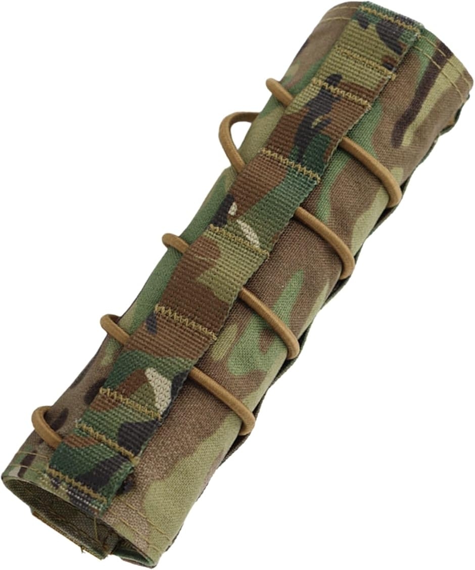 サプレッサー カバー 18cm サバゲー サイレンサー スリーブ a976 (迷彩