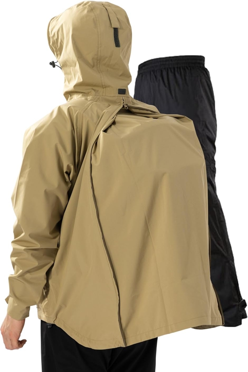 リュックも濡れない レインウェア 上下セット メンズ 防水 雨具 カッパ