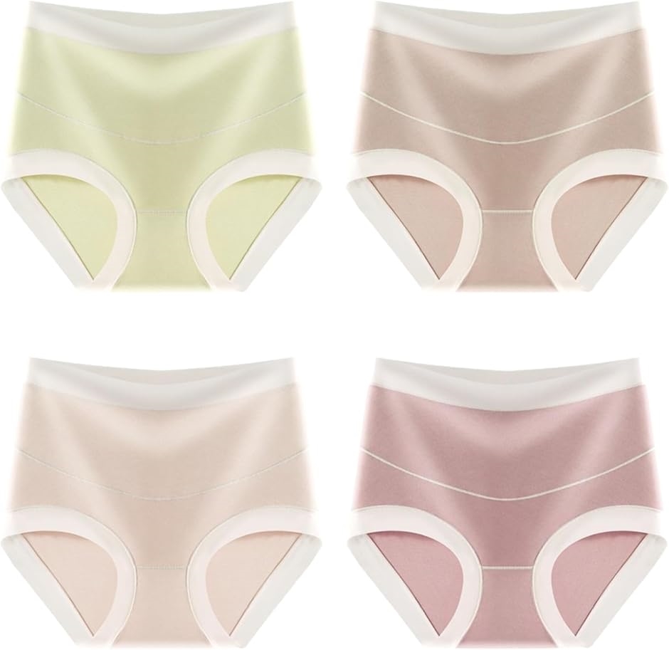 マタニティ ショーツ パンツ ハイウエスト お腹 すっぽり 産前 産後 下着 蒸れない 薄い 複数枚 セット(バリエーション1, L)