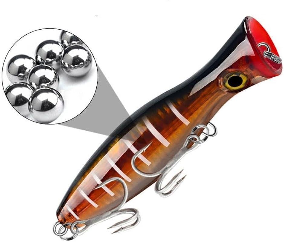 4個セット ポッパー ルアー バス釣り 海釣り 船 フィッシング 初心者