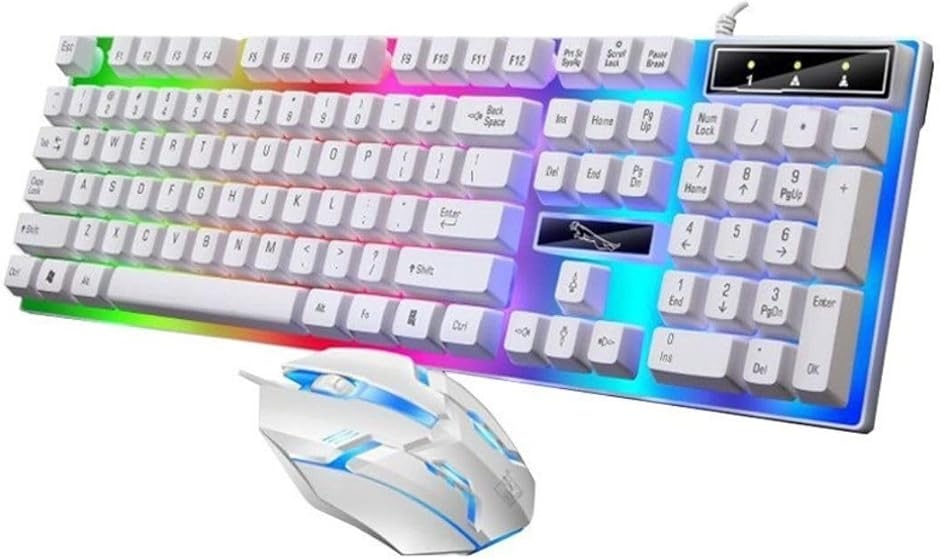 ゲーミング キーボード マウス セット 有線 バックライト USB 付き